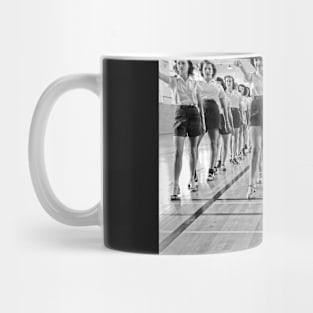 Tap Dancing Class, 1942. Vintage Photo Mug